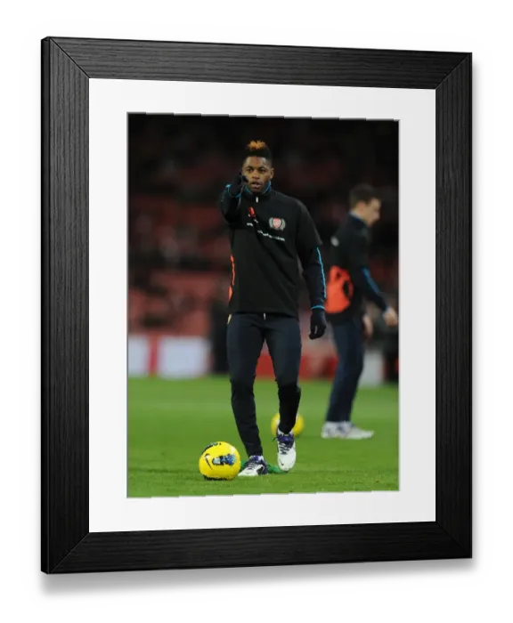 Framed Print : Alex Song of Arsenal before the Barclays Premier League match between Arsenal
