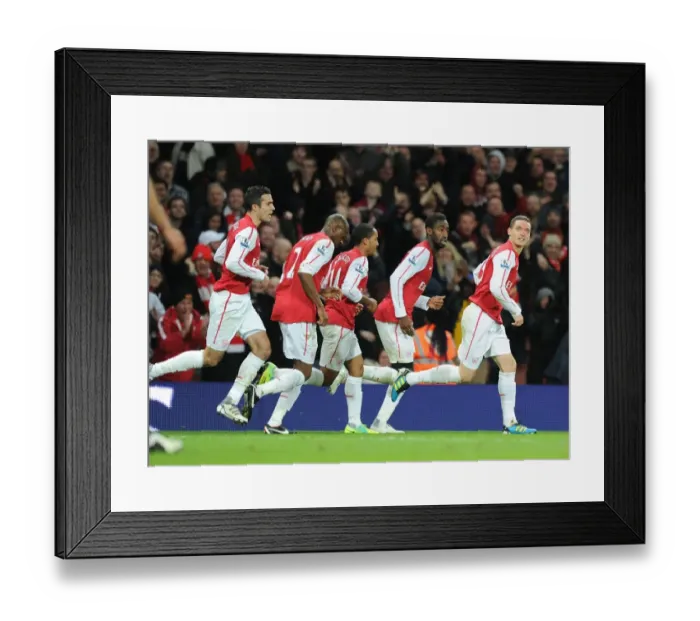 Framed Print : Arsenal Celebrate: Vermaelen, Walcott, Djourou, Diaby, van Persie Framed Print : Arsenal Celebrate: Vermaelen, Walcott, Djourou, Diaby, van Persie