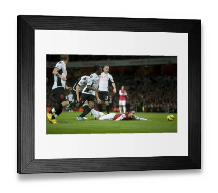 Framed Print : Robin van Persie of Arsenal during the Barclays Premier League match between Arsenal