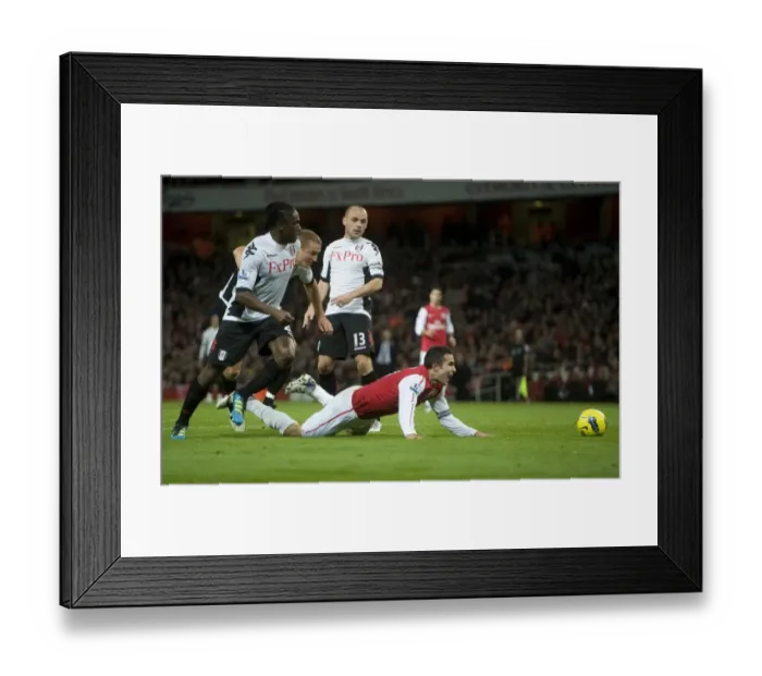 Framed Print : Robin van Persie in Action: Arsenal vs. Fulham (2011-12)