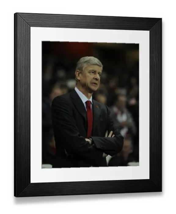 Framed Print : Arsenal manager Arsene Wenger before the Barclays Premier League match between Arsenal Framed Print : Arsenal manager Arsene Wenger before the Barclays Premier League match between Arsenal