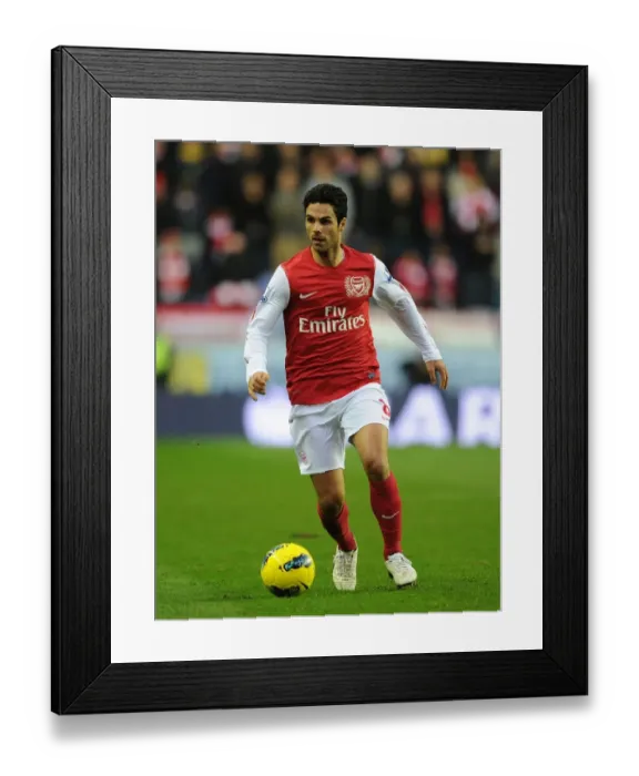 Framed Print : Mikel Arteta Leads Arsenal Against Wigan Athletic in Premier League Clash (2011-12) Framed Print : Mikel Arteta Leads Arsenal Against Wigan Athletic in Premier League Clash (2011-12)