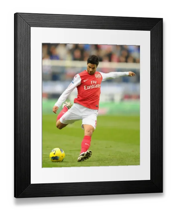 Framed Print : Mikel Arteta Scores First Goal: Wigan Athletic vs. Arsenal, Premier League 2011-12 Framed Print : Mikel Arteta Scores First Goal: Wigan Athletic vs. Arsenal, Premier League 2011-12
