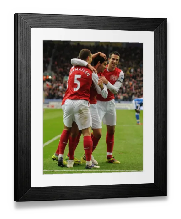 Framed Print : Mikel Arteta's Goal: Arsenal's Triumph at Wigan Athletic (2011-12)