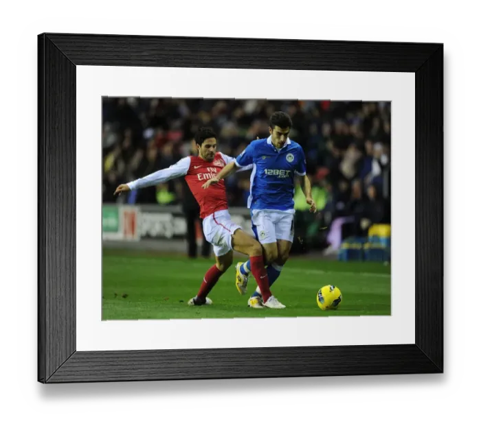 Framed Print : Mikel Arteta Tackles Jordi Gomez: Wigan Athletic vs Arsenal, Premier League 2011-12 Framed Print : Mikel Arteta Tackles Jordi Gomez: Wigan Athletic vs Arsenal, Premier League 2011-12