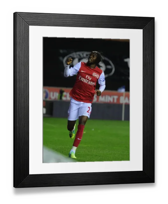 Framed Print : Gervinho's Hat-Trick: Arsenal's Triumph over Wigan Athletic in the 2011-12 Premier League