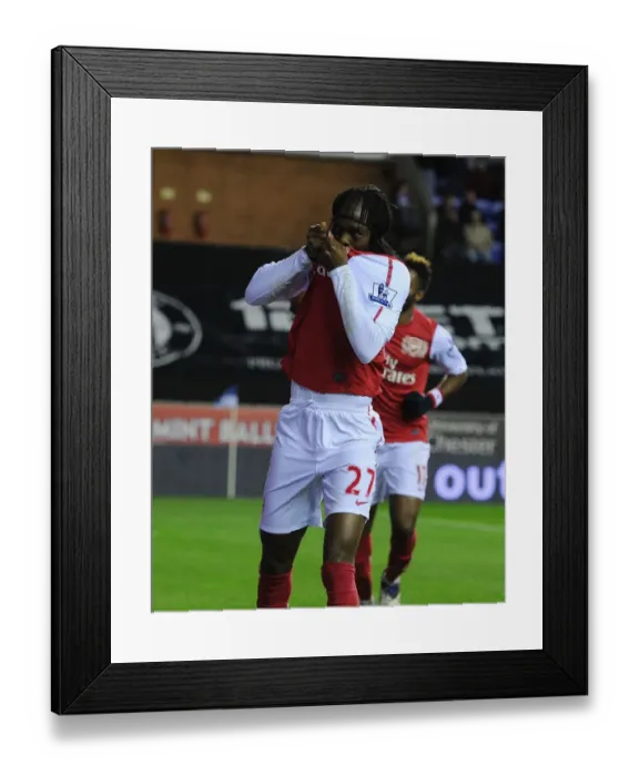 Framed Print : Gervinho's Hat-Trick: Arsenal's Victory over Wigan Athletic (2011-12) Framed Print : Gervinho's Hat-Trick: Arsenal's Victory over Wigan Athletic (2011-12)