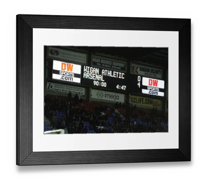 Framed Print : Arsenal's 4-0 Victory over Wigan Athletic in the Premier League (December 2011) Framed Print : Arsenal's 4-0 Victory over Wigan Athletic in the Premier League (December 2011)