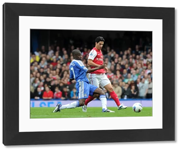 Mikel Arteta (Arsenal) Ramires (Chelsea). Chelsea 3: 5 Arsenal. Barclays Premier League