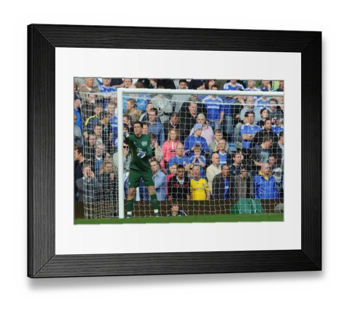 Framed Print : Wojciech Szczesny (Arsenal). Chelsea 3: 5 Arsenal. Barclays Premier League Framed Print : Wojciech Szczesny (Arsenal). Chelsea 3: 5 Arsenal. Barclays Premier League