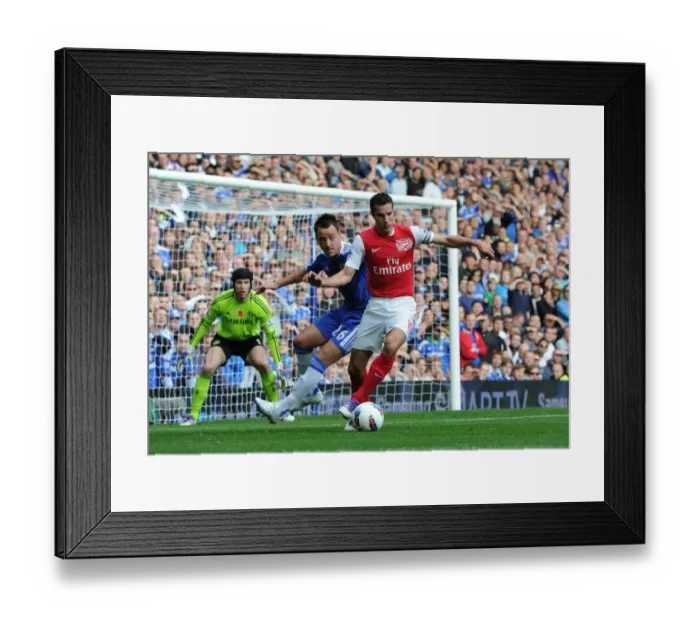 Framed Print : Five-Goal Frenzy: Robin van Persie's Unforgettable Performance in Arsenal's Thrilling 5-3 Victory Over Chelsea, Premier League 2011-12