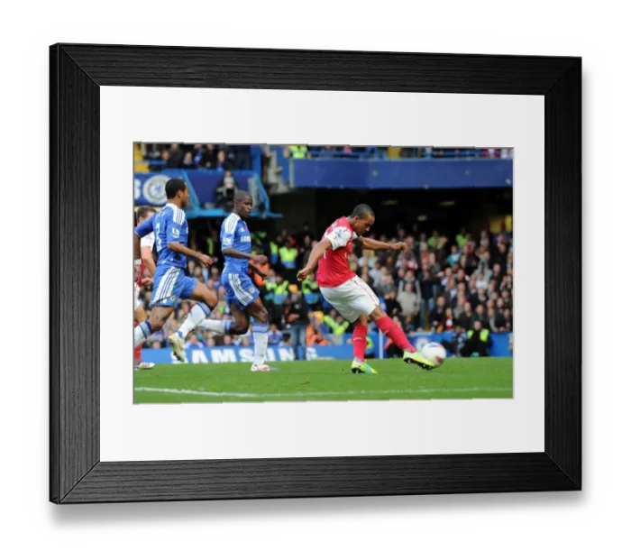 Framed Print : Theo Walcott's Thrilling Third: Arsenal's Comeback Victory Over Chelsea in the Premier League (3-5)