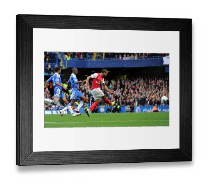 Framed Print : Theo Walcott's Thriller: Arsenal's Comeback Victory Over Chelsea in the Premier League (3-5)
