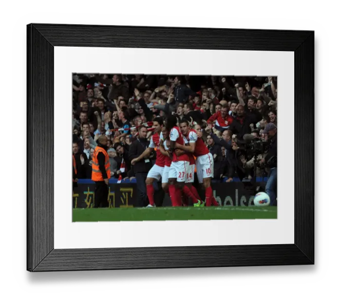Framed Print : Theo Walcott's Hat-Trick: Arsenal's Thrilling 5-3 Comeback Against Chelsea Framed Print : Theo Walcott's Hat-Trick: Arsenal's Thrilling 5-3 Comeback Against Chelsea