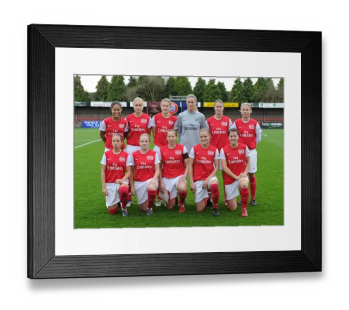 Framed Print : Arsenal Ladies team. Arsenal Ladies 5: 1 Rayo Vallecano. Womens UEFA Champions League Framed Print : Arsenal Ladies team. Arsenal Ladies 5: 1 Rayo Vallecano. Womens UEFA Champions League