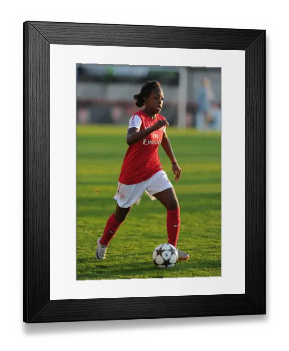 Framed Print : Arsenal Women's Team Crushes Rayo Vallecano 5-1 in UEFA Champions League Round of 16