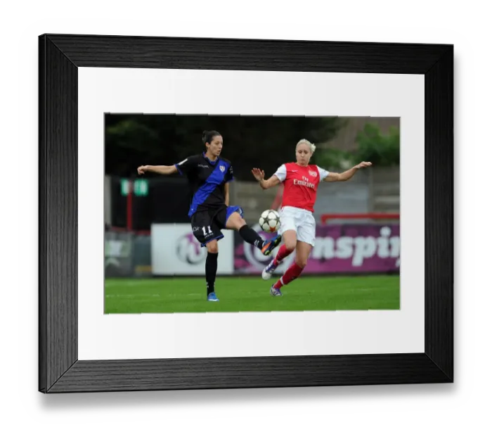 Framed Print : Arsenal Women's Champions League Triumph: Steph Houghton vs. Jennifer Hermoso Showdown
