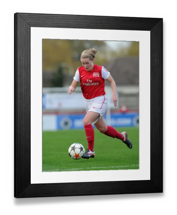 Framed Print : Arsenal Women's Team Triumphs in UEFA Champions League: Kim Little Stars in 5-1 Victory over Rayo Vallecano