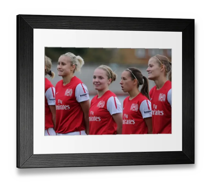 Framed Print : Arsenal Women's Team Dominates Rayo Vallecano 5-1 in UEFA Champions League Round of 16: Kim Little Shines Framed Print : Arsenal Women's Team Dominates Rayo Vallecano 5-1 in UEFA Champions League Round of 16: Kim Little Shines