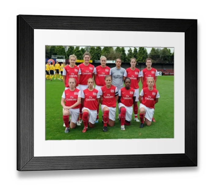 Framed Print : Arsenal Ladies Team. Arsenal Ladies 6: 0 Bobruichanka. Womeans UEFA Champions League Framed Print : Arsenal Ladies Team. Arsenal Ladies 6: 0 Bobruichanka. Womeans UEFA Champions League