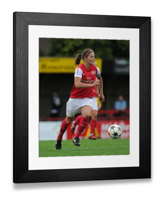 Framed Print : Arsenal Women's Champion Performance: Katie Chapman Scores Six in UEFA Victory