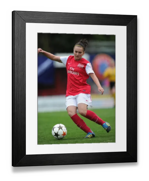 Framed Print : Arsenal's Melissa Lawley Scores in Dominant 6-0 Win over Bobruichanka in Women's UEFA Champions League