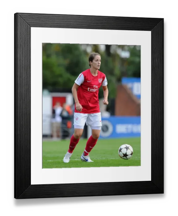 Framed Print : Arsenal Women's Unstoppable Form: 6-0 UEFA Champions League Victory