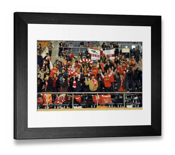 Framed Print : Arsenal Ladies vs INAC Kobe: 1-1 Draw at Charity Match in Tokyo's Nishigaoka Stadium (November 30, 2011)