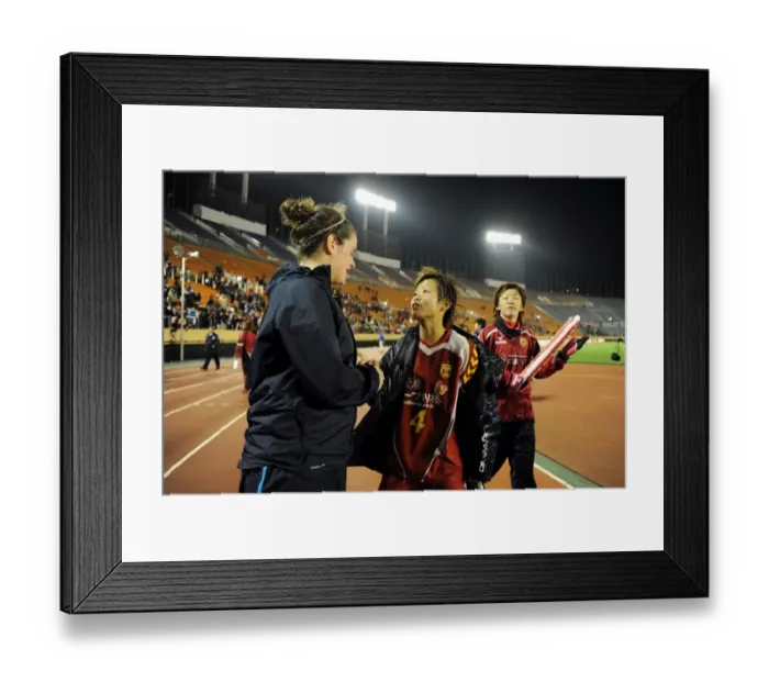 Framed Print : Battle of Stars: Jennifer Beattie vs Asuna Tanaka - A 1-1 Rivalry at Nishigaoka Stadium