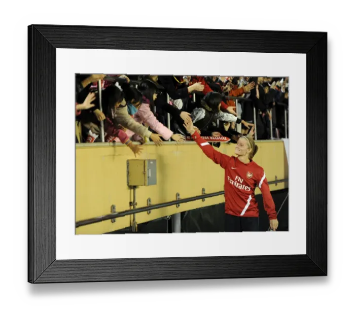 Framed Print : Arsenal Ladies vs. INAC Kobe: A Unified High-Five at Nishigaoka Stadium Framed Print : Arsenal Ladies vs. INAC Kobe: A Unified High-Five at Nishigaoka Stadium