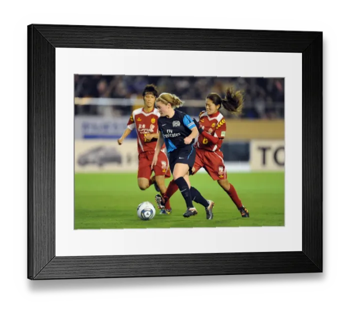 Framed Print : Battle of Stars: Kim Little vs. Chiaka Minamiyama and Homare Sawa - 1-1 Stalemate at the Charity Match between INAC Kobe and Arsenal Ladies, Nishigaoka Stadium, Tokyo (November 30, 2011) Framed Print : Battle of Stars: Kim Little vs. Chiaka Minamiyama and Homare Sawa - 1-1 Stalemate at the Charity Match between INAC Kobe and Arsenal Ladies, Nishigaoka Stadium, Tokyo (November 30, 2011)