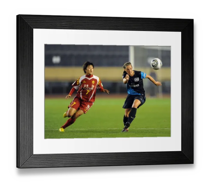Framed Print : Nobbs vs. So Yun: A 1-1 Stalemate - Arsenal Ladies vs. INAC Kobe at Nishigaoka Stadium, Tokyo