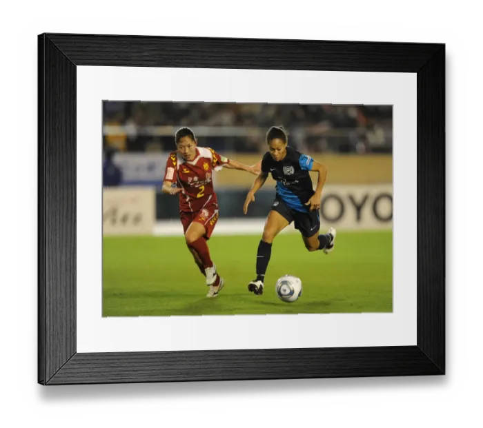 Framed Print : Arsenal Ladies and INAC Kobe Draw 1-1 in Charity Match: Yankey vs Kai