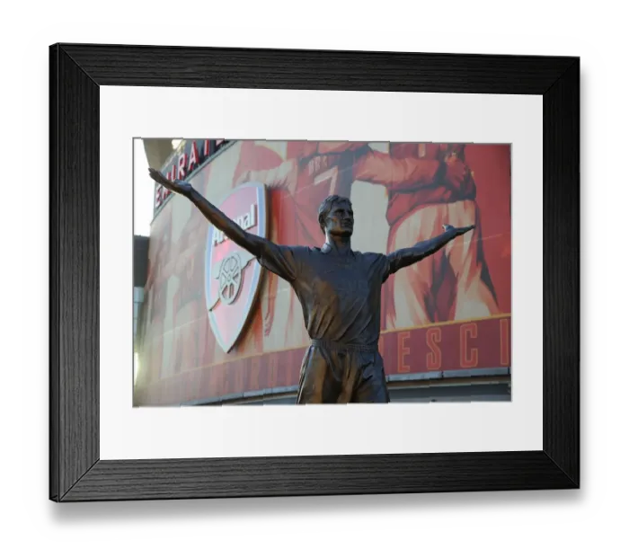 Framed Print : Tony Adams Statue: Arsenal's Legendary Captain at Emirates Stadium (Arsenal vs. Everton, 2011-12)