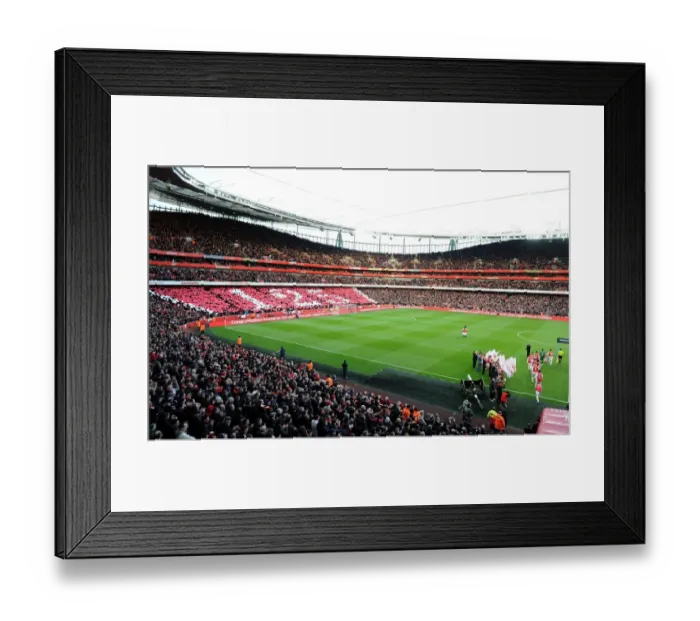 Framed Print : Arsenal's 125th Anniversary: A Sea of Red and White - Arsenal vs. Everton, Premier League, 2011 Framed Print : Arsenal's 125th Anniversary: A Sea of Red and White - Arsenal vs. Everton, Premier League, 2011