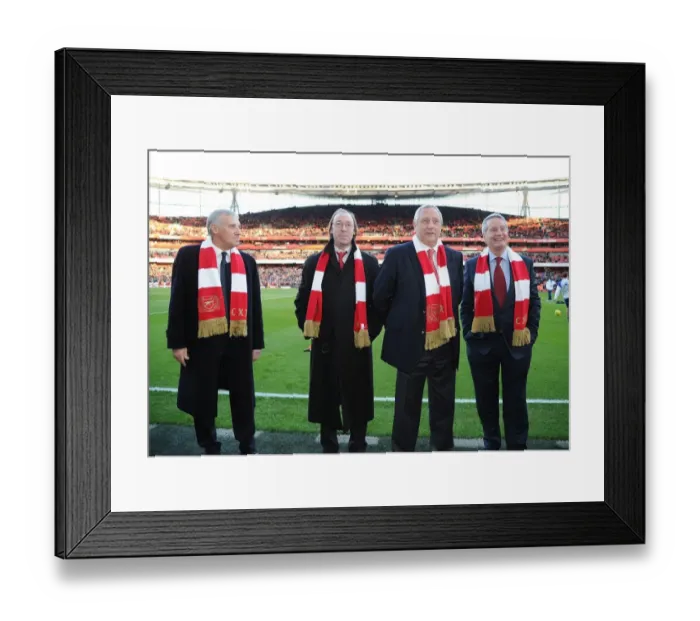 Framed Print : Arsenal Legends Reunite: A Nostalgic Encounter - Arsenal vs. Everton, Premier League 2011-12