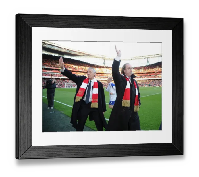 Framed Print : Arsenal Legends Reunite: Arsenal vs Everton, Premier League, 2011-12
