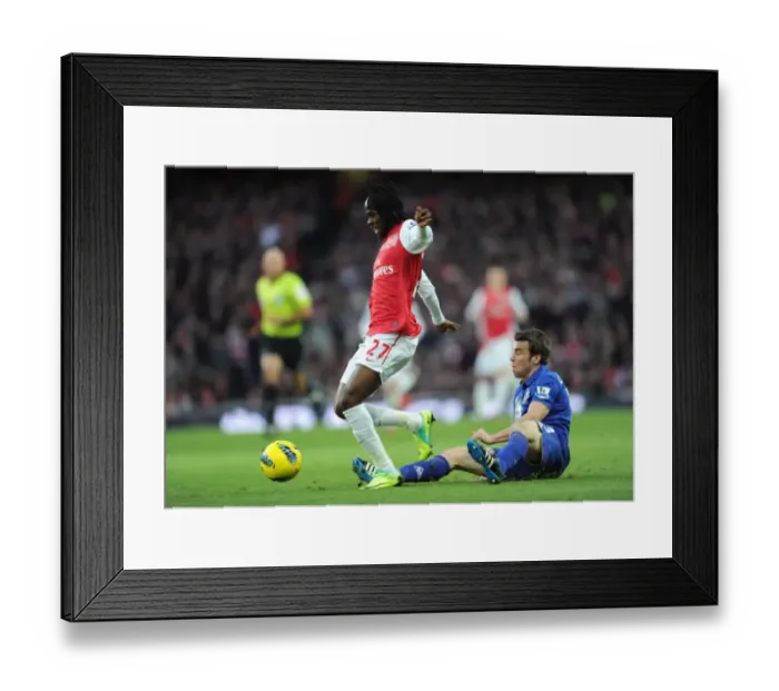 Framed Print : Gervinho vs. Seamus Coleman: A Premier League Battle at Emirates Stadium, 2011 Framed Print : Gervinho vs. Seamus Coleman: A Premier League Battle at Emirates Stadium, 2011