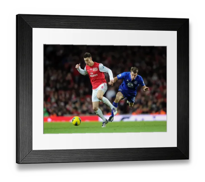 Framed Print : Arsenal vs. Everton: Koscielny Tripped by Coleman (2011-12) Framed Print : Arsenal vs. Everton: Koscielny Tripped by Coleman (2011-12)