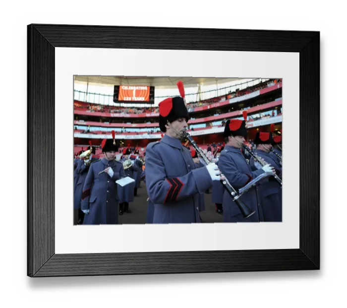Framed Print : Military Salute: Arsenal vs. Everton Premier League Match, Emirates Stadium, 2011 Framed Print : Military Salute: Arsenal vs. Everton Premier League Match, Emirates Stadium, 2011