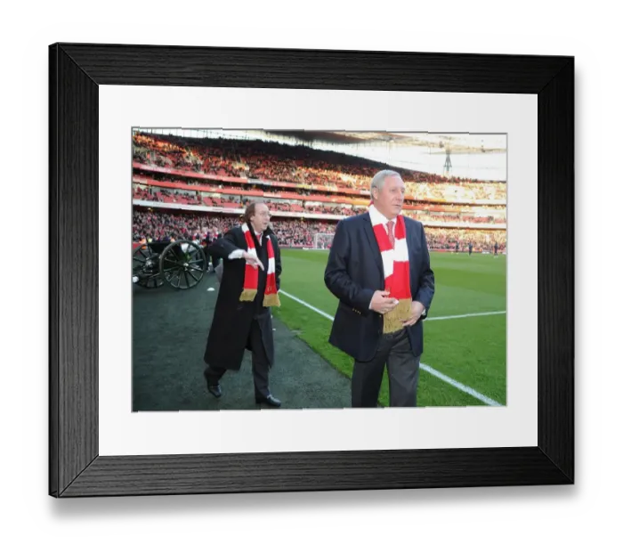 Framed Print : Arsenal Legends Reunite: A Nostalgic Encounter - Arsenal vs. Everton, Premier League, 2011-12 Framed Print : Arsenal Legends Reunite: A Nostalgic Encounter - Arsenal vs. Everton, Premier League, 2011-12