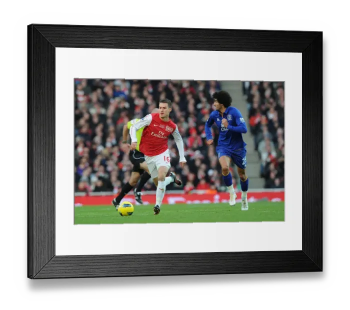 Framed Print : Aaron Ramsey Outsmarts Marouane Fellaini: Arsenal vs. Everton, 2011-12 Premier League Framed Print : Aaron Ramsey Outsmarts Marouane Fellaini: Arsenal vs. Everton, 2011-12 Premier League