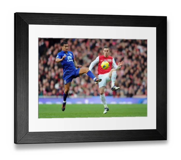 Framed Print : Clash at Emirates: Vermaelen vs. Cahill, Arsenal vs. Everton, Premier League, 2011 Framed Print : Clash at Emirates: Vermaelen vs. Cahill, Arsenal vs. Everton, Premier League, 2011