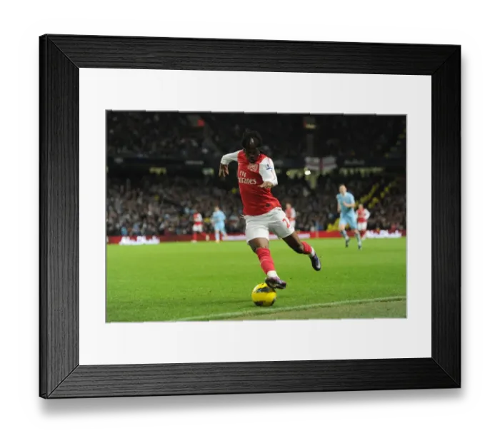 Framed Print : Gervinho Faces Manchester City: Arsenal vs. Manchester City, Premier League 2011-12 Framed Print : Gervinho Faces Manchester City: Arsenal vs. Manchester City, Premier League 2011-12