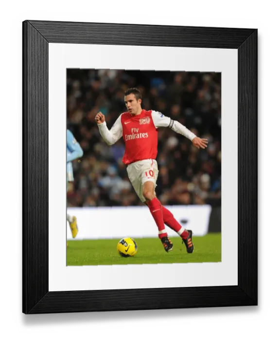Framed Print : Robin van Persie Faces Manchester City: Premier League Showdown (2011-12)