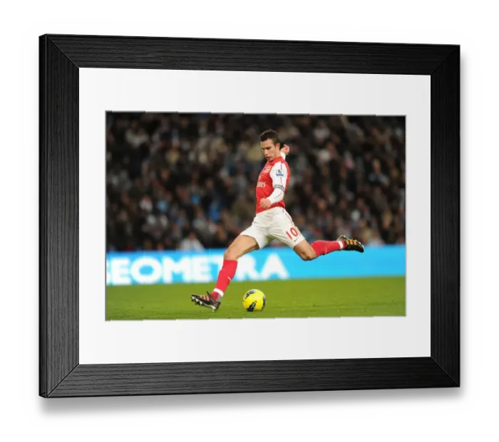 Framed Print : Robin van Persie: The Showdown at Etihad Stadium - Manchester City vs. Arsenal, 2011-12 Premier League Framed Print : Robin van Persie: The Showdown at Etihad Stadium - Manchester City vs. Arsenal, 2011-12 Premier League