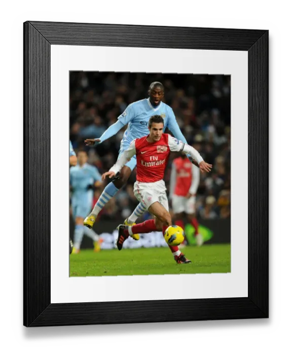 Framed Print : Rivalry Renewed: Robbin Yaya - Manchester City vs Arsenal, 2011-12 Premier League Framed Print : Rivalry Renewed: Robbin Yaya - Manchester City vs Arsenal, 2011-12 Premier League