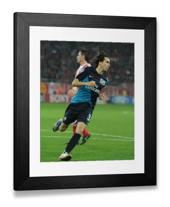 Framed Print : Yossi Benayoun Scores the Winner: Olympiacos vs. Arsenal, UEFA Champions League 2011-12