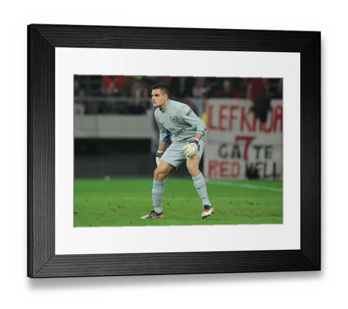 Framed Print : Vito Mannone: Arsenal's Substitute Goalkeeper in UEFA Champions League Match vs. Olympiacos (2011-12) Framed Print : Vito Mannone: Arsenal's Substitute Goalkeeper in UEFA Champions League Match vs. Olympiacos (2011-12)
