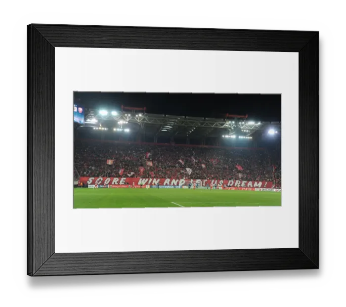 Framed Print : Olympiacos Fans in Full Force: Arsenal FC vs Olympiacos FC, UEFA Champions League, Athens 2011